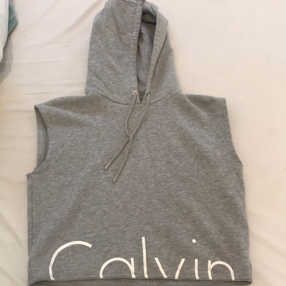 Calvin Klein sleeveless hoodie